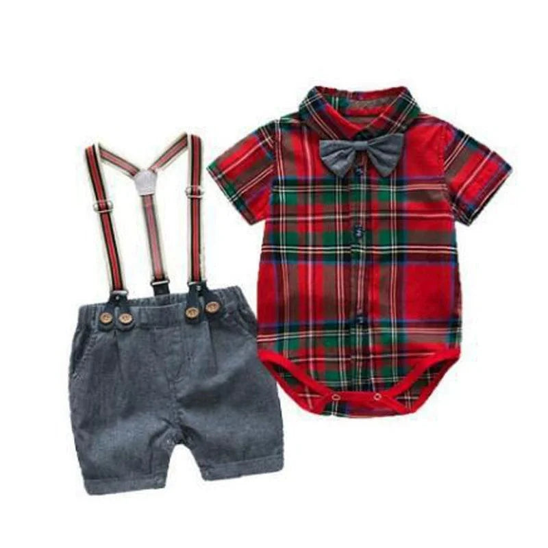 Baby Boy Clothes-And Newborn Button Down Shirt and Pants, 2 Piece Outfit Ropa Bebe Niña Одежда Для Новорожденных