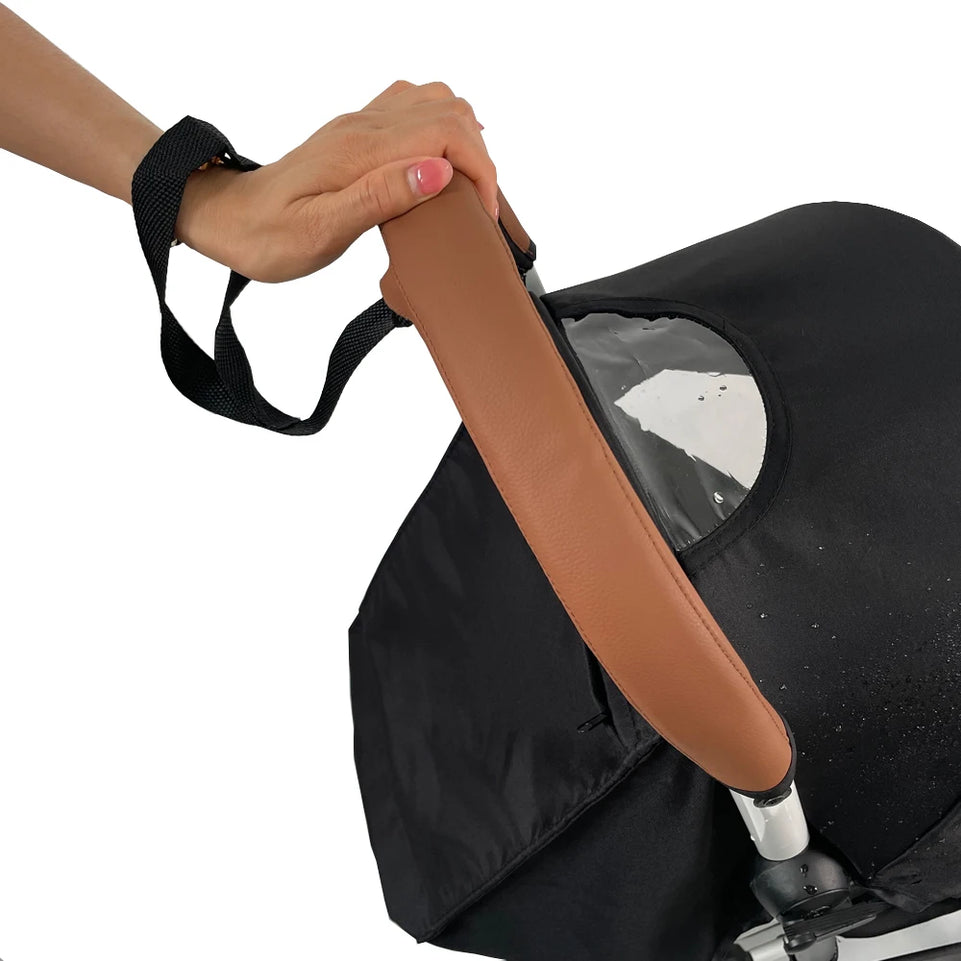 Baby Stroller Accessories Leather Protective Case Cover And Armrest Bumper Bar Handrail Handle For Babyzenes Yoyo Yoya+ Pram