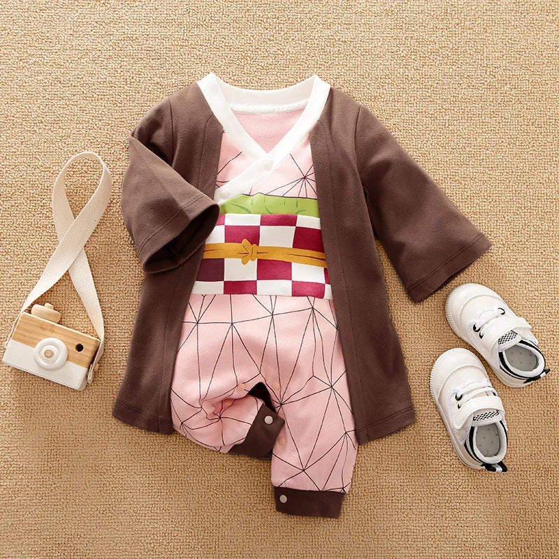 Baby Clothes Cute Role-Playing Pure Cotton Comfortable And Soft 0-18 Boys And Girls Spring And Autumn Long Sleeved Baby Jumpsuit