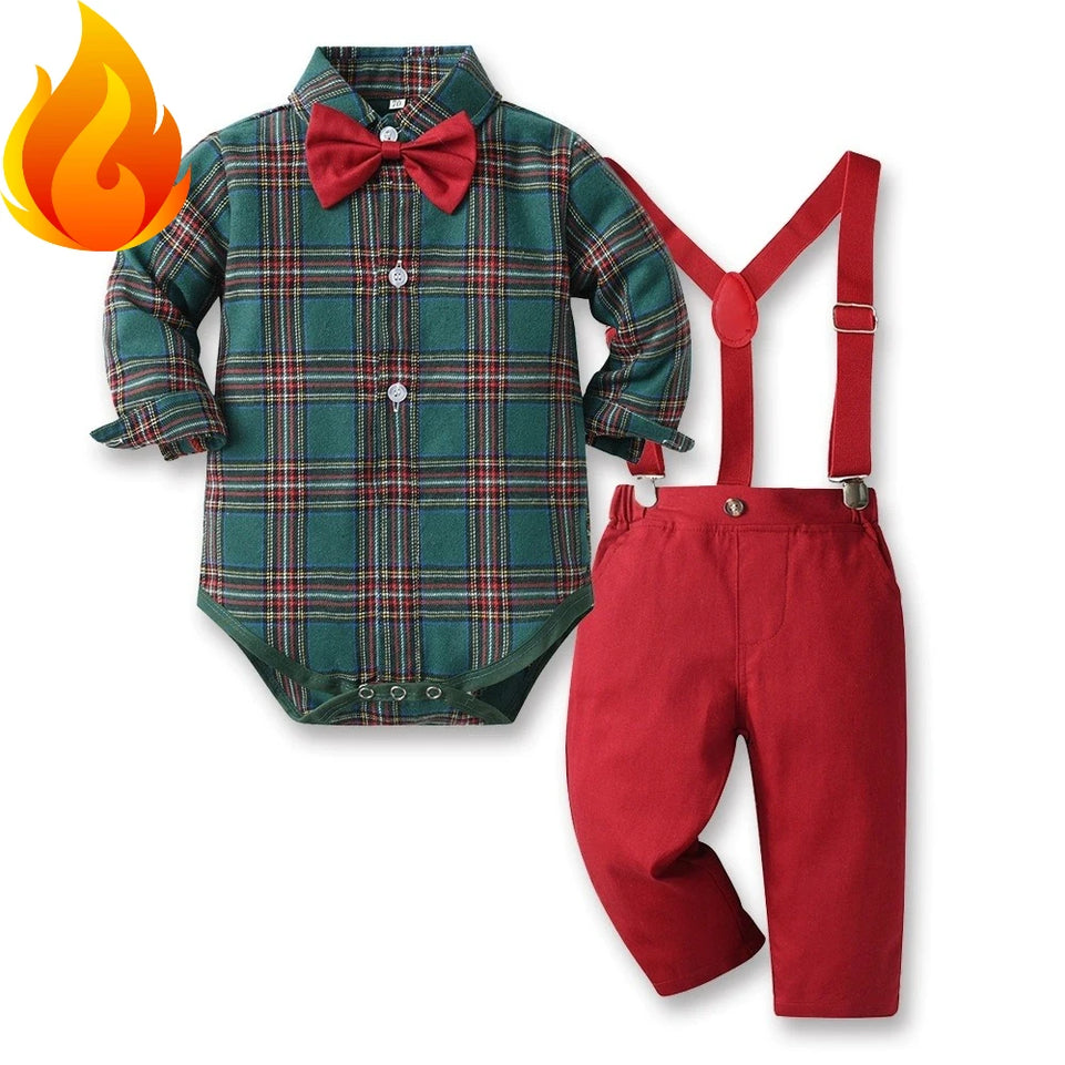 Baby Boy Clothes-And Newborn Button Down Shirt and Pants, 2 Piece Outfit Ropa Bebe Niña Одежда Для Новорожденных