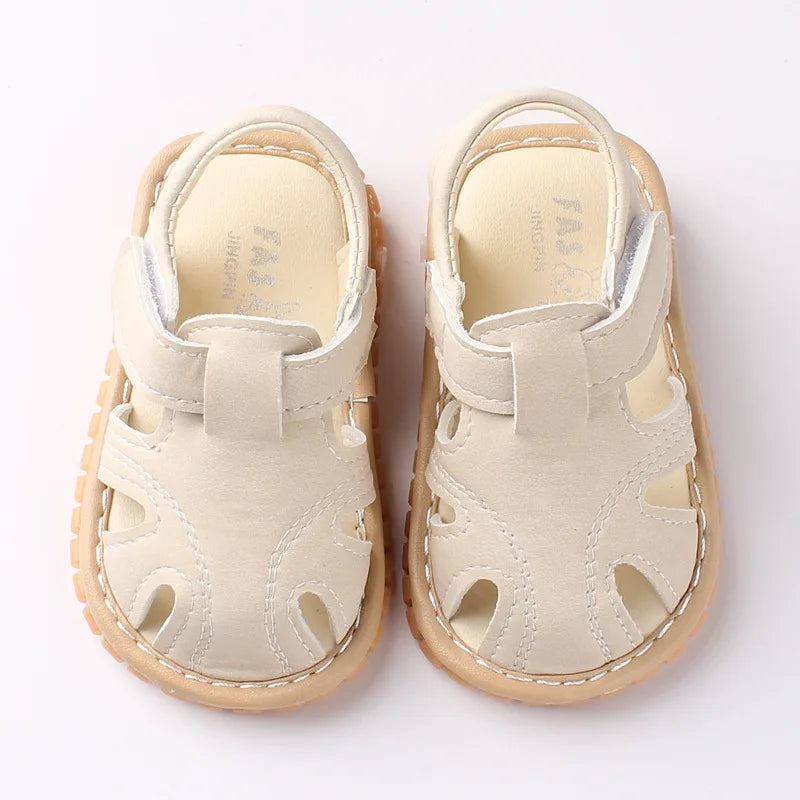 Baby Sound Shoes Summer Children Shoes Baby Boy Shoes Soft Bottom Anti Slip 0-2 Years Old Baby Girl Sandals Toddler Shoes