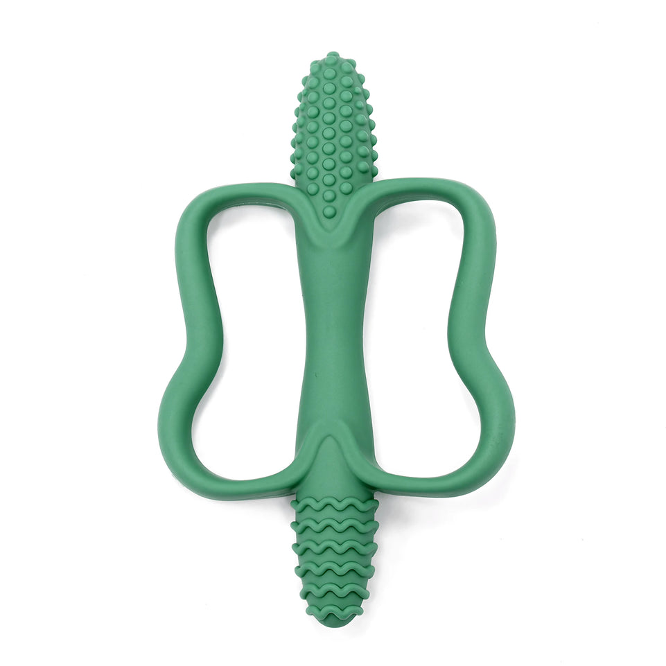 Baby Teething Toys with Easy-Grip Handles, Food-Grade Silicone Teething Toys, Suitable for Babies 0-6 Months, 6-12 Months