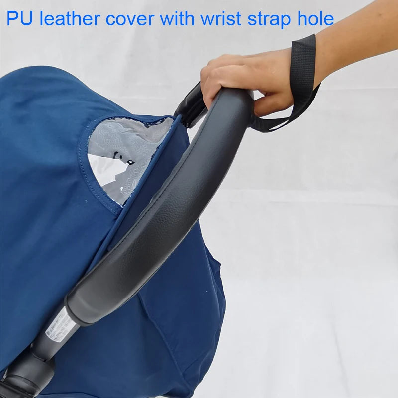 Baby Stroller Accessories Leather Protective Case Cover And Armrest Bumper Bar Handrail Handle For Babyzenes Yoyo Yoya+ Pram