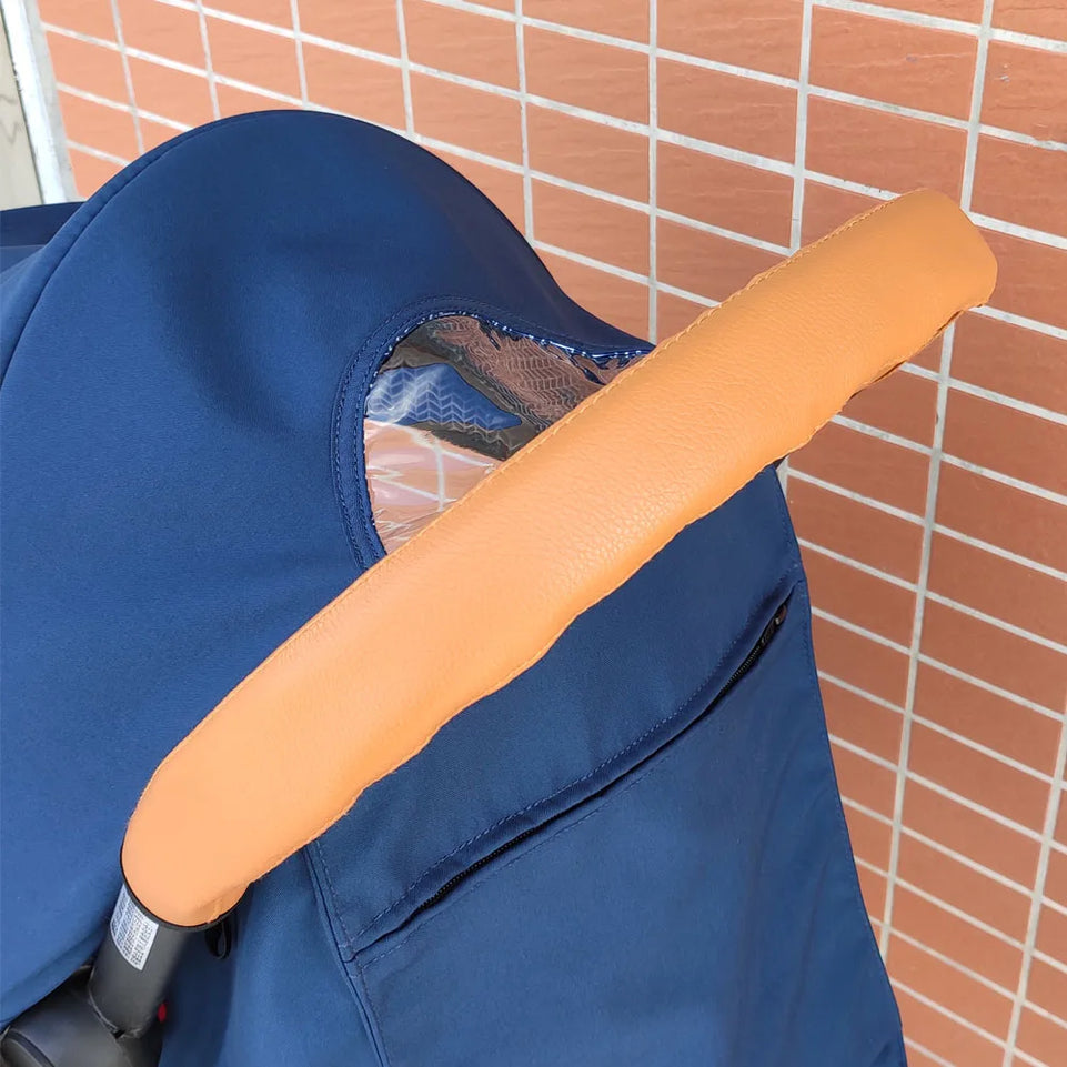 Baby Stroller Accessories Leather Protective Case Cover And Armrest Bumper Bar Handrail Handle For Babyzenes Yoyo Yoya+ Pram