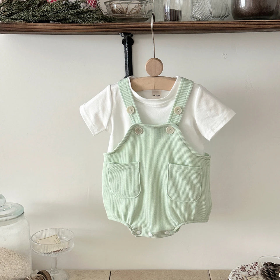 New Baby Clothes  Summer Newborn Boys Girls Rompers Short-Sleeved Harness Infant Clothes Suitable for babies aged 0-18 months