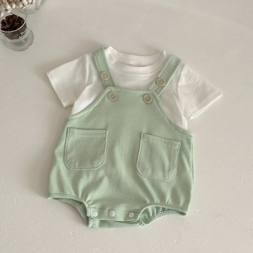 New Baby Clothes  Summer Newborn Boys Girls Rompers Short-Sleeved Harness Infant Clothes Suitable for babies aged 0-18 months