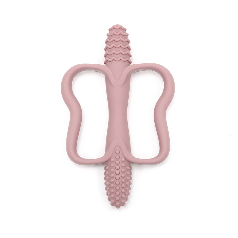 Baby Teething Toys with Easy-Grip Handles, Food-Grade Silicone Teething Toys, Suitable for Babies 0-6 Months, 6-12 Months
