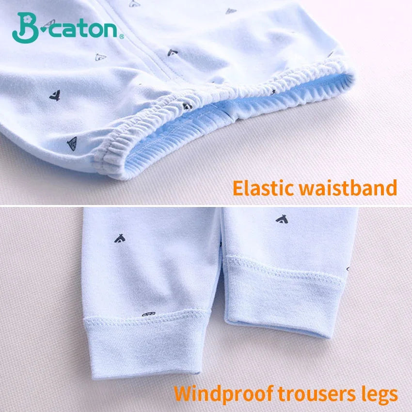 Baby Clothes Underwear R Kids Tops Pants Newborn Pajama Suit Home 100% Cotton Sets Boy Girls Warm Autumn Children's Clothing