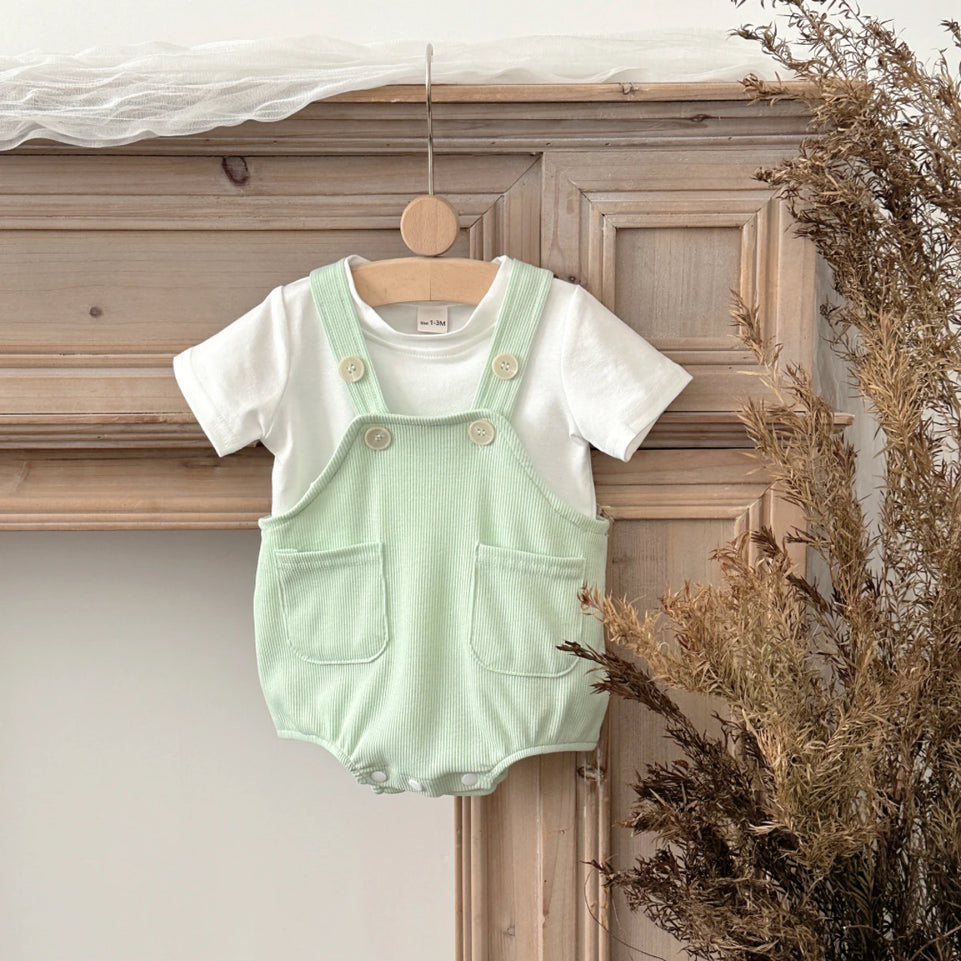 New Baby Clothes  Summer Newborn Boys Girls Rompers Short-Sleeved Harness Infant Clothes Suitable for babies aged 0-18 months