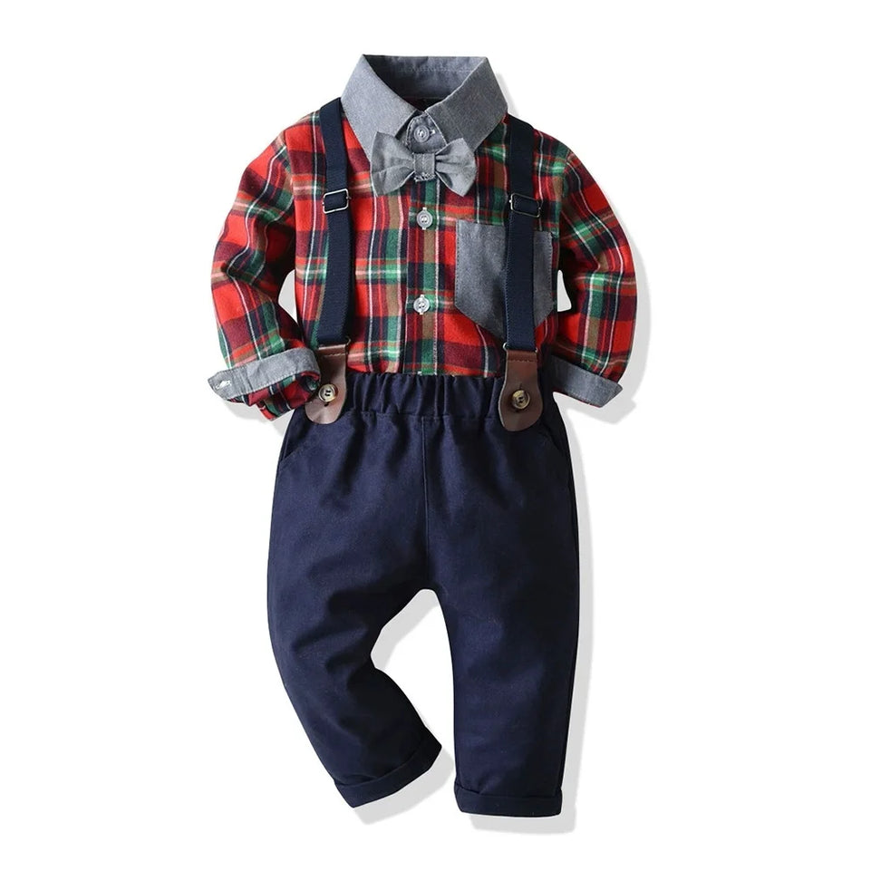 Baby Boy Clothes-And Newborn Button Down Shirt and Pants, 2 Piece Outfit Ropa Bebe Niña Одежда Для Новорожденных